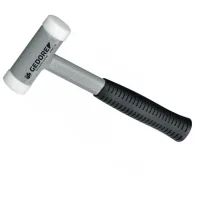 Martelo de Nylon Antirretrocesso Cabo de ACO 2,4KG-70MM Gedore 248ST70