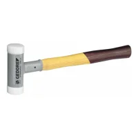 Martelo de Nylon Antirretrocesso Cabo de Madeira 7KG-100MM Gedore 248H100