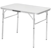 Mesa de Aluminio Dobravel Tampo Em MDF 60X90X70CM Palisad 695838