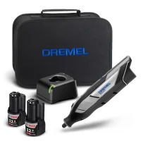 Micro Retifica a Bateria 12V Com Carregador e 2 Baterias 2AH Bivolt Dremel 8240