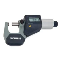 Micrometro Externo Digital Graduacao 0,001MM com Arco Em Ferro Fundido 0 A 25MM Digimess 110284-NEW