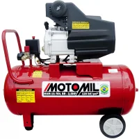 Motocompressor de Ar 2,5HP 50 Litros 120 Libras com Rodizio 8,8PCM Bivolt Motomil MAM-10/50LBR