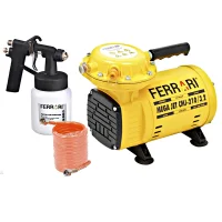 Motocompressor de Ar Direto Mega Jet 1/2HP 40 Libras com Acessorios 3,2PCM Bivolt Ferrari CMJ-210