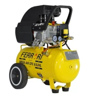 Motocompressor de Ar Mega Air 2HP 24 Litros 115 Libras com Rodizio 8,6PCM 220V Ferrari CFC8,6/24L