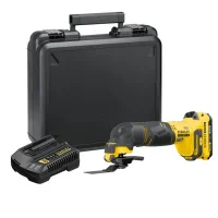 Multiferramenta Oscilante a Bateria 20V Max Maleta Carrgador 1 Bateria 2AH e 9 Acessorios Bivolt Stanley SCT500D1K-BR