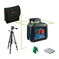Nivel a Laser de 2 Linhas Verdes Automatico com Tripe 10M Bosch GLL 2-20G+BT150