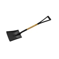 Pa Quadrada com Cabo Y de Madeira Punho Plastico Ajuntadeira Grande N4-275X330MM Paraboni 34066