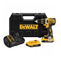 Parafusadeira Furadeira a Bateria 20V Max Brushless com Maleta Carregador e 2 Baterias 2AH 1/2" 220V Dewalt DCD791D2B2