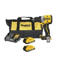 Parafusadeira Furadeira a Bateria 20V Max Brushless com Bolsa Carregador e 2 Baterias 2AH 1/2" Bivolt Dewalt DCD801D2-BR
