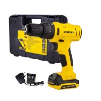 Parafusadeira Furadeira Impacto Bateria 12V Com Maleta Carregador e 1 Bateria 1,5AH 3/8" Bivolt Stanley SCH121S1K-BR