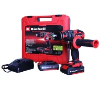 Parafusadeira Furadeira Impacto Bateria 18V Brushless com Maleta Carregador e 2 Baterias 2AH 1/2" Bivolt Einhell TP-CD 18/80LI