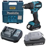 Parafusadeira Furadeira Impacto Bateria 18V Brushless com Maleta Carregador e 2 Baterias 2AH 1/2" Bivolt Makita DHP490WVE