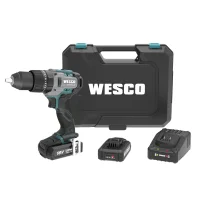 Parafusadeira Furadeira Impacto Bateria 18V Brushless com Maleta Carregador e 2 Baterias 2AH 1/2" Bivolt Wesco WS2419K2