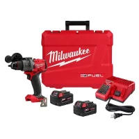 Parafusadeira Furadeira Impacto Bateria 18V Brushless com Maleta Carregador e 2 Baterias 5AH 1/2" 220V Milwaukee 2904-259