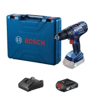 Parafusadeira Furadeira Impacto Bateria 18V Com Maleta Carregador e 1 Bateria 2AH 1/2" Bivolt Bosch GSB 180-LI