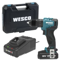 Parafusadeira Furadeira Impacto Bateria 18V Com Maleta Carregador e 1 Bateria 2AH 1/2" Bivolt Wesco WS2425K