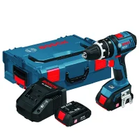 Parafusadeira Furadeira Impacto Bateria 18V Com Maleta Carregador e 2 Baterias 1/2" 220V Bosch GSB 18V-LI