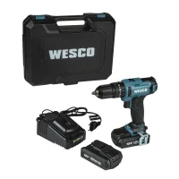 Parafusadeira Furadeira Impacto Bateria 18V Com Maleta Carregador e 2 Baterias 2AH 1/2" Bivolt Wesco WS2390K2