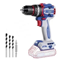 Parafusadeira Furadeira Impacto Bateria 20V Brushless Sem Carregador e Bateria com 3 Brocas 1/2" Tramontina by Total 42301/004