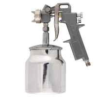 Pistola de Pintura Baixa Producao Caneca de Aluminio 750ML com Bicos 1,5-1,8MM 1,2MM Stels 5731755