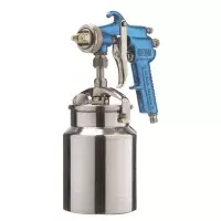 Pistola de Pintura Media Producao Caneca de Aluminio 1L Bico e Agulha ACO Inox 1,6MM Arprex 2AI