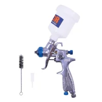 Pistola de Pintura Gravidade Hvlp Caneca Plastica 125ML 0,8MM Pdr PRO 535
