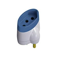 Plug Adaptador para Tomada Reverso 3 Pinos Antigo para Novo 2P+T 15A Daneva/Legrand 1633