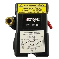 Pressostato Automatico Media Pressao 4 Vias com Alavanca 100/140PSI Motomil 36347.4