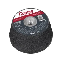 Rebolo Copo Conico Grao 60 Marmore Granito Ceramica Porcelanato 4X2"M14 Cortag 61748