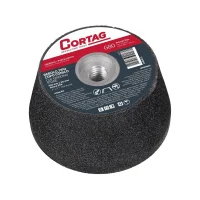 Rebolo Copo Conico Grao 80 Marmore Granito Ceramica Porcelanato 4X2"M14 Cortag 61749