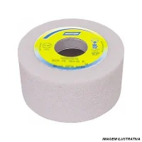 Rebolo Copo Reto Branco Para Afiacao de Ferramentas 4X2" Norton 38A60KVS