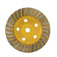 Rebolo Diamantado Tipo Prato Turbo USO Em Esmerilhadeira Rosca M14 4.1/2"X14MM Starrett DDD115-T