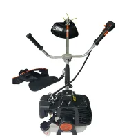 Rocadeira Lateral a Gasolina 2T com Lamina e Carretel de Nylon 42,7CC-1,67HP Terra GRH-430 BLACK