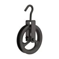 Roldana de Ferro com 1 Canal e Gancho Capacidade 120KG 120MM Ms N12