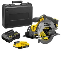 Serra Circular a Bateria 20V Max Brushless com Maleta Carregador e Bateria 7.1/4" Bivolt Stanley SBC550D1K-BR