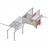 Serra Circular Esquadrejadeira Sem Riscador Motor 3HP 2,95M 220/380V Omil SCEO2950