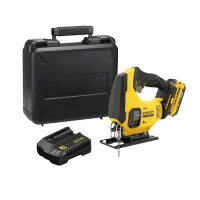 Serra Tico-Tico a Bateria 20V Max Com Maleta Carregador e 1 Bateria 2AH 65MM Bivolt Stanley SCJ600D1K-BR