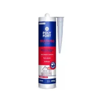Silicone Acetico Preto USO Geral Polystic 250G Pulvitec ZB121