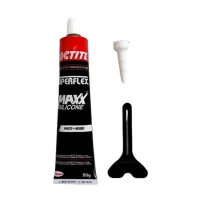 Silicone Veda Junta Preto Alta Temperatura 80G Loctite SUPERFLEX MAXX