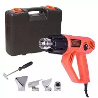 Soprador Termico Com Maleta e 5 Acessorios 50-600 GR 220V 1800W Black Decker HG2000KB2