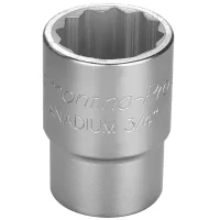 Soquete Estriado Encaixe 3/4" CRV 3/4X30MM Tramontina Pro 44853/130