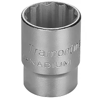 Soquete Estriado Encaixe 1/2" CRV 1/2X19MM Tramontina Pro 44833/119