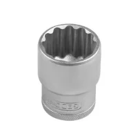 Soquete Estriado Encaixe 1/2" CRV 1/2X1.1/8" Gedore D19