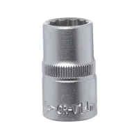 Soquete Estriado Encaixe 1/2" CRV 1/2X14MM Corneta 3310414