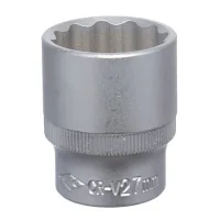 Soquete Estriado Encaixe 1/2" CRV 1/2X27MM Corneta 3310427