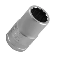 Soquete Estriado Encaixe 1/2" CRV 1/2X14MM Sata ST13605SC