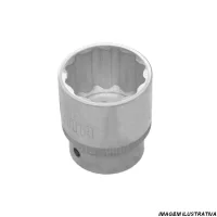 Soquete Estriado Encaixe 3/4" CRV 3/4X60MM Sata ST16624SC