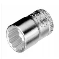 Soquete Estriado Encaixe 3/8" CRV 3/8X7/16" Gedore D30