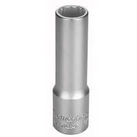 Soquete Estriado Longo Encaixe 1/2" CRV 1/2X3/8" Tramontina Pro 44830/101