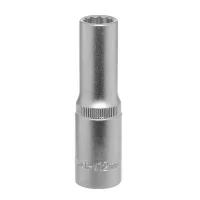 Soquete Estriado Longo Encaixe 1/2" CRV 1/2X12MM Corneta 3310312